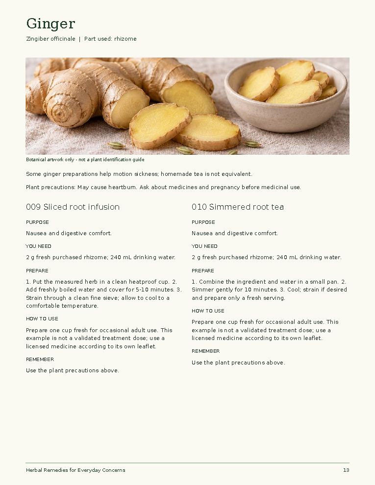 Sample page: Ginger